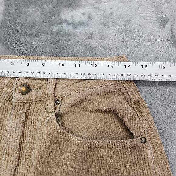 Empyre Pants Womens 3 Juniors Tan Tori Corduroy Skater Relaxed Loose Tapered - Picture 8 of 11